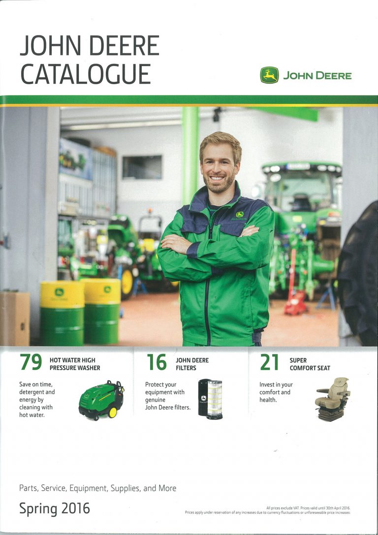 John Deere has launched its first ever printed parts catalogue