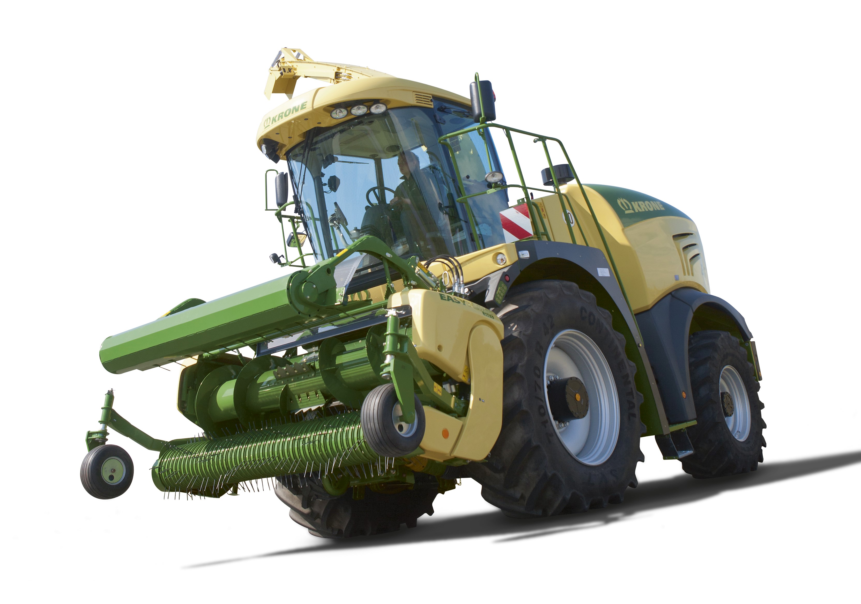 100 acres of grass in 10 minutes, with as many forage harvesters as can