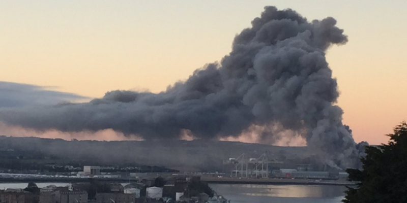 Emergency services called to fire at R&H Hall grain facility in Cork Port - Vimarsana News