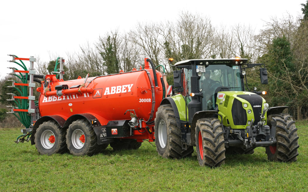 Fertiliser precision trimble