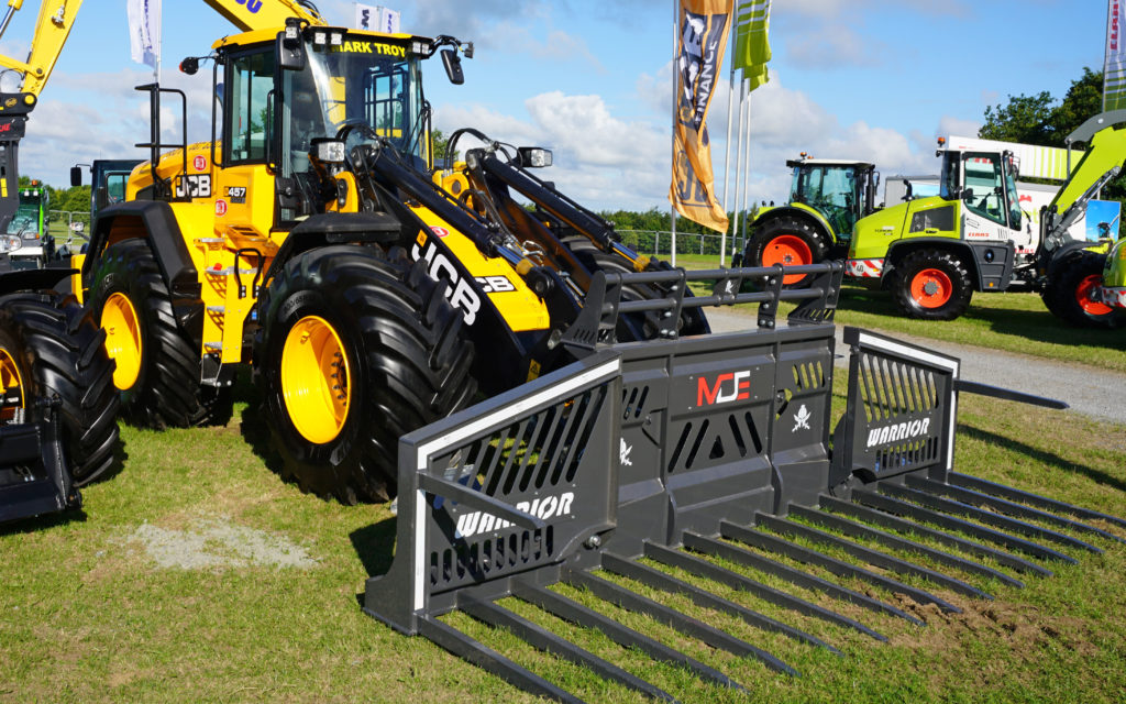 JCB loaders machinery silage pit