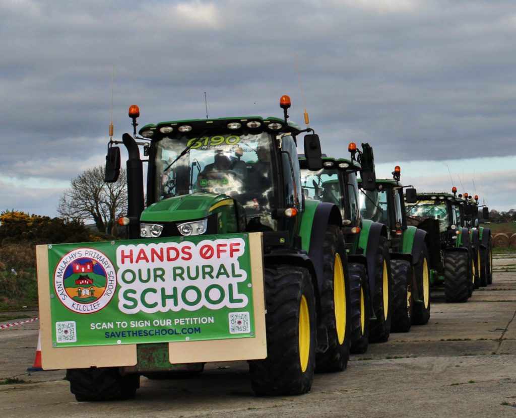 Save St.Malachy's P.S Kilclief tractor run Image: Sarah Kelly