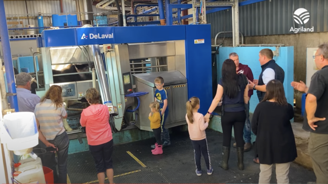 Robotic milking open day on the farm of Seamus and James Bourke in Co. Cork