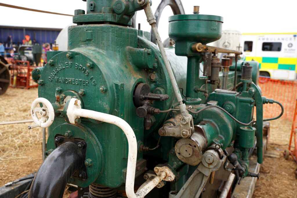 Cylinder head on Crossley engine