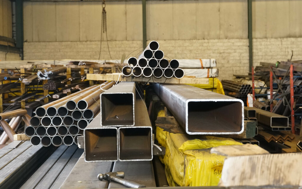 Steel tube in stores