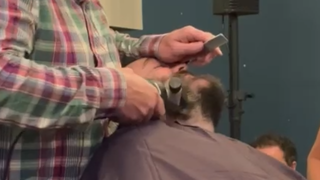 Watch: Shaving it off for charity at Carnaross Mart