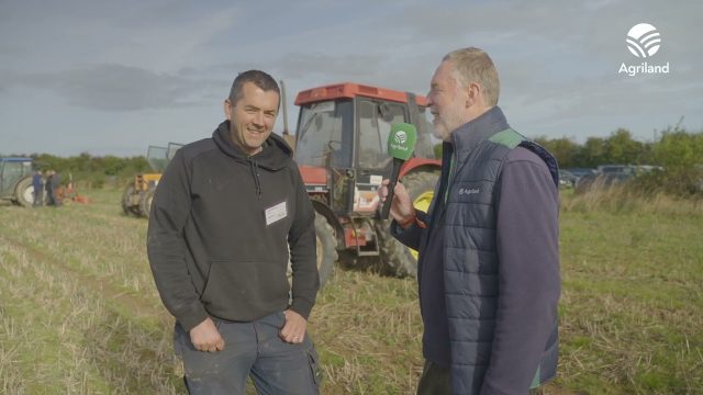 Speaking to a competitor at Ploughing 2025