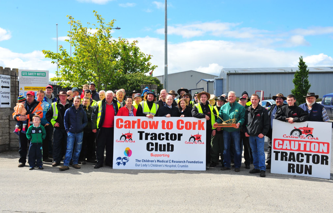 232km tractor run from Clare coast to Carlow for children’s health