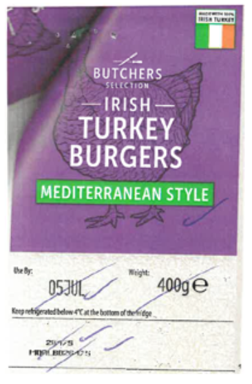 FSAI: Recall for specific batch of Irish turkey burgers