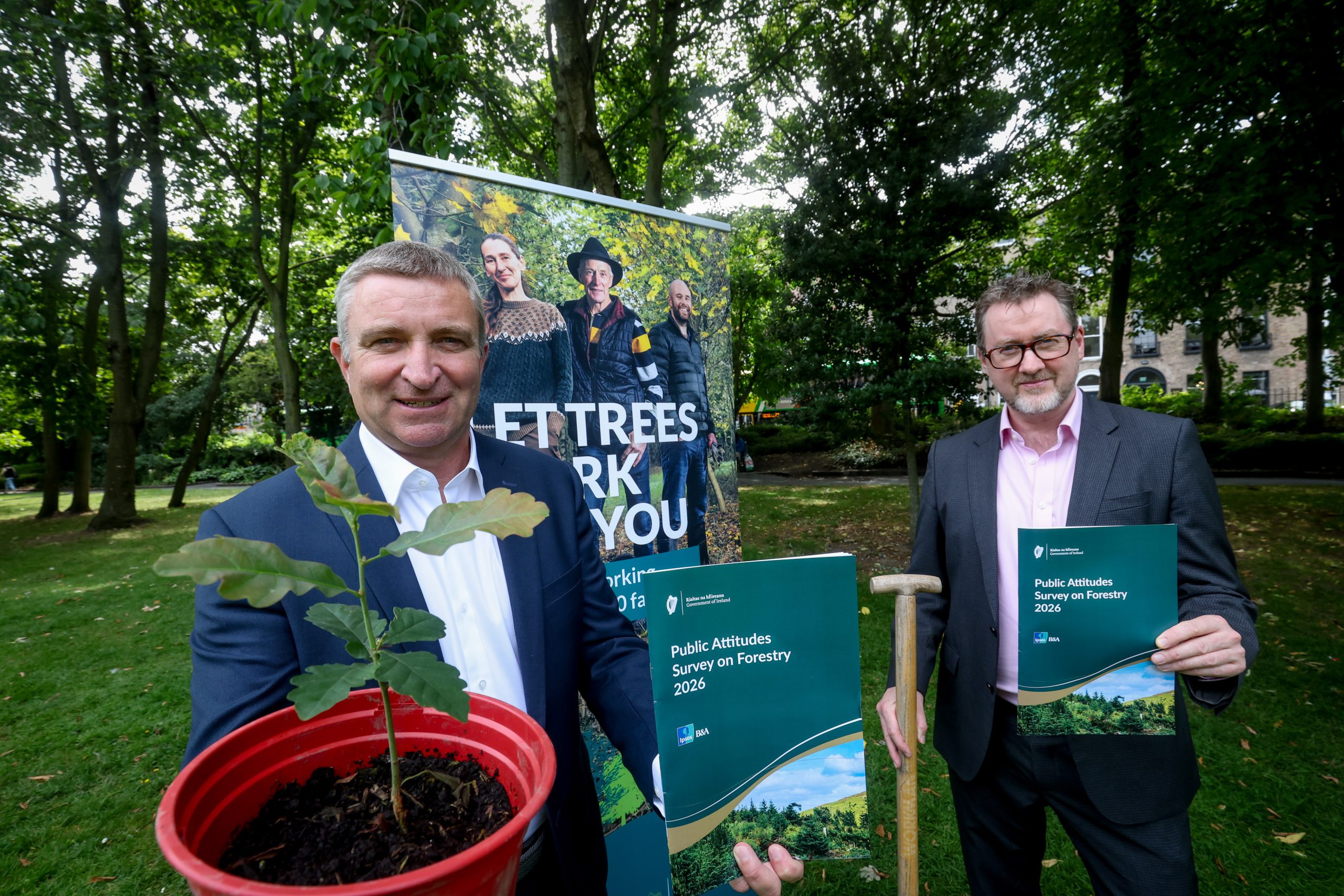 Do Irish people believe that forestry can help reach climate targets?