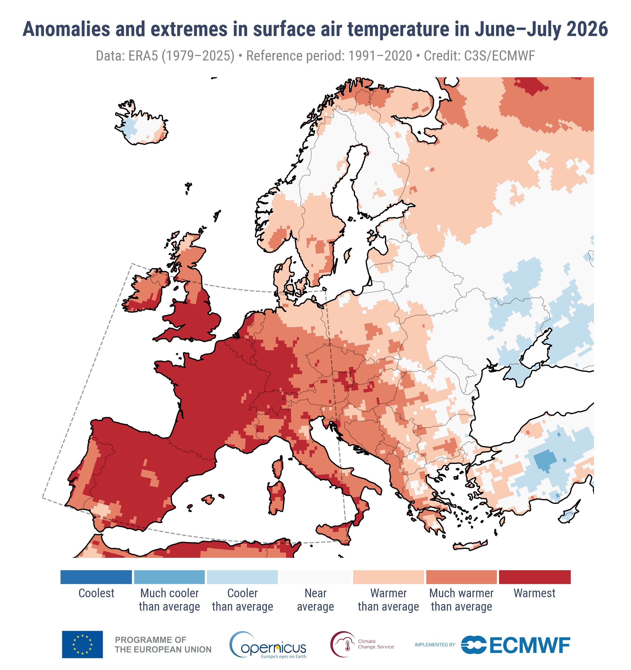 Hottest June-July on record for western Europe – report